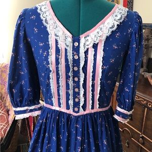 Cottage Core Gunne Sax Style Dress
